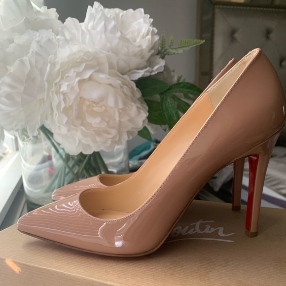 Christian Louboutin Shoes - Christian louboutin pigalles nude patent leather